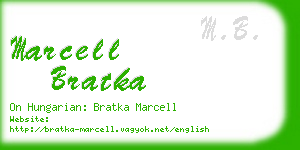 marcell bratka business card